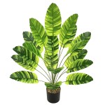 仿真植物18头旅人蕉天堂鸟北欧大芭蕉叶绿植园林装饰造景假树跨境