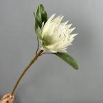 植绒大帝王花仿真花假花造景 婚庆花艺家居装饰以法莲精仿网红花