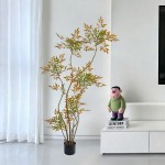 仿生植物秋色南天竹盆栽客厅室内大型仿真绿植假树落地装饰树景观