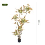 仿生植物秋色南天竹盆栽客厅室内大型仿真绿植假树落地装饰树景观
