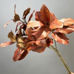 仿真玉兰叶植物批发 花瓶玉兰枝茶花摆件 绿植塑胶花造景插花装饰