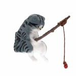 鱼缸钓鱼猫悬挂创意造景摆件桌面适用钓鱼好天气迷你装饰微景观