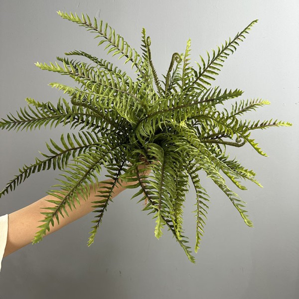波斯蕨波斯叶蕨类植物仿真绿植微景观造景地插美陈装饰绿叶叶材