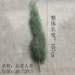 新款老人须仿真花婚礼堂婚庆空气草假花家居吊兰绿植装饰垂吊造景