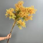 仿真高品质黄栌绿植迷雾松烟树雾凇草 婚庆假花造景装饰千丝草