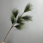 仿真松针树枝迎客松美人松等松枝插花造景装饰直销马尾松跨境植物