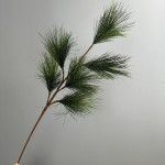 仿真松针树枝迎客松美人松等松枝插花造景装饰直销马尾松跨境植物