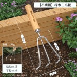 不锈钢园艺铁锹工具家用小铲子耙子松土锄头种菜种花赶海套装