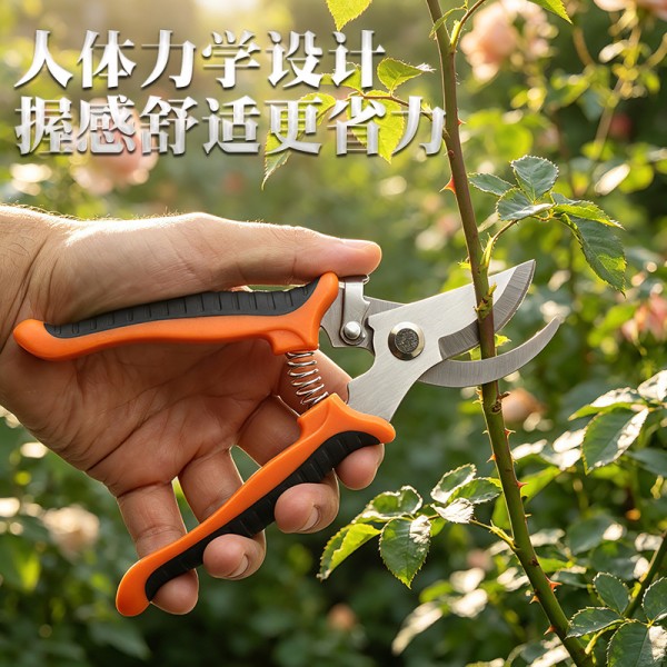 不锈钢树枝剪刀修枝剪家用园艺剪果园花艺专用摘果神器园林工具剪