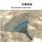 园艺工具收拾落叶耙22齿钢丝搂草耙子木柄杂物耙草坪耙子除草农用