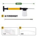 跨境推拉硅藻土喷粉器家用白蚁药粉杀虫粉末喷洒器果树花粉授粉器