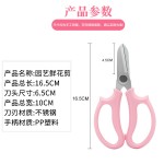 跨境热销不锈钢园林园艺剪刀强力园林修花剪花卉专用剪刀鲜花剪