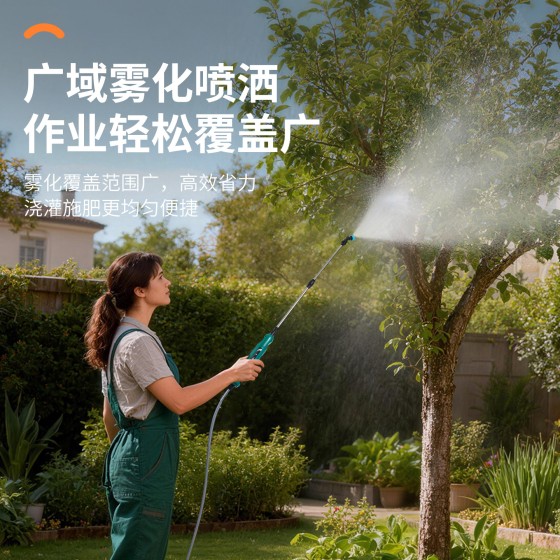 电动喷喷雾器农药打药园艺浇花消毒雾化喷雾枪手持小型抽水喷水枪