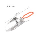 亚马逊不锈钢铁锹 园艺铲 冰铲 花园园林工具 折叠园林铲家用种菜