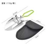 亚马逊不锈钢铁锹 园艺铲 冰铲 花园园林工具 折叠园林铲家用种菜