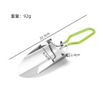 亚马逊不锈钢铁锹 园艺铲 冰铲 花园园林工具 折叠园林铲家用种菜