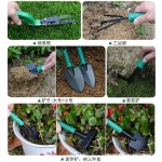 跨境园艺工具套装礼盒修枝剪刀铲耙锹剪喷壶十件套家用种花工具箱