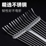 农用不锈钢伸缩耙子搂草抓草耙子园艺铁耙扫树叶神器草坪落叶扫把