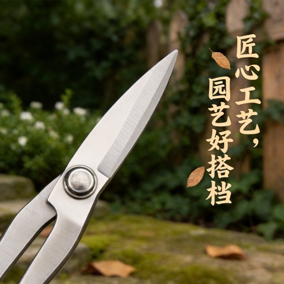 叶芽剪手工锻打园艺长柄树枝剪盆栽园艺盆景小枝切铗整枝修剪工具