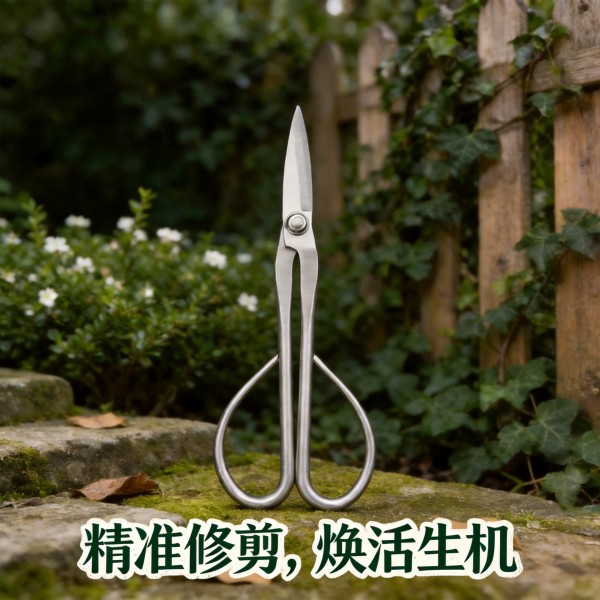 叶芽剪手工锻打园艺长柄树枝剪盆栽园艺盆景小枝切铗整枝修剪工具
