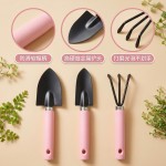 便携式园艺工具花园耙子养花园林劳作种植三件套现货花盆铁铲