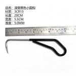园艺工具小圆钩不锈钢松土钩除草工具浸塑黑色手柄盆栽翻土钩批发