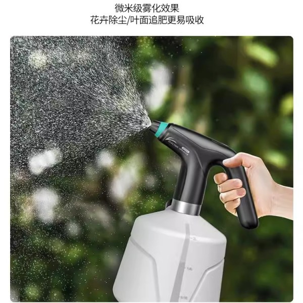 电动喷壶浇花喷花打药消毒园艺2L喷雾器高压自动喷水壶喷雾壶家用