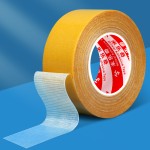 高粘春联网格布基双面胶带无痕婚庆展会易撕地毯装饰电子产品胶带