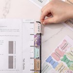 书写分类索引贴纸防水彩色文件夹书本笔记本自粘空白不干胶标签贴