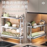 不锈钢沥水碗架水槽窄边免打孔上墙放碗碟盘子收纳靠墙碗筷置物架