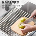 不锈钢水槽沥水架沥水卷帘可折叠碗盘筷架厨房沥水篮洗碗池杯架子