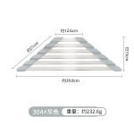 厨房水槽沥水架可折叠三角卷帘台面碗碟盘沥水架水池置物架滤水垫
