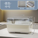 厨房置物架装碗筷收纳盒碗碟沥水架家用放碗箱碗盘收纳架台面碗柜