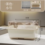 厨房置物架装碗筷收纳盒碗碟沥水架家用放碗箱碗盘收纳架台面碗柜