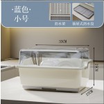 厨房置物架装碗筷收纳盒碗碟沥水架家用放碗箱碗盘收纳架台面碗柜