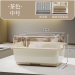 厨房置物架装碗筷收纳盒碗碟沥水架家用放碗箱碗盘收纳架台面碗柜