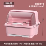 厨房沥水碗柜带盖放碗箱装碗碟盘餐具家用碗架置物架碗筷子收纳盒