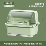 厨房沥水碗柜带盖放碗箱装碗碟盘餐具家用碗架置物架碗筷子收纳盒