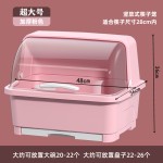 厨房沥水碗柜带盖放碗箱装碗碟盘餐具家用碗架置物架碗筷子收纳盒