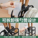 不锈钢单层碗架沥水架收纳架台面刀架多功能桌上置物架粘板架