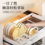 厨房沥水碗碟架家用橱柜内碗盘置物架多功能砧板盖碗筷盘子收纳架