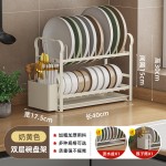 厨房碗盘沥水架台面收纳架橱柜内碗碟架家用餐具置物架碗架沥水蓝