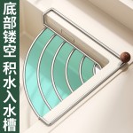 不锈钢家用厨房置物架洗碗海绵抹布架水槽三角沥水架水池台面收纳