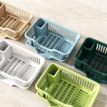 加厚沥水碗架塑料单层滴水碗碟架碗筷收纳置物架厨房碗架收纳批发
