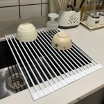 厂家硅胶沥水架厨房多功能置物架可折叠水槽碗筷滤水架碗盘收纳架