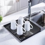 厂家硅胶沥水架厨房多功能置物架可折叠水槽碗筷滤水架碗盘收纳架