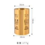 韩式不锈钢筷子筒烤肉店剪刀夹子收纳盒餐具沥水筷笼筷子架汤勺筒