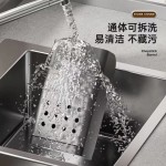 筷子筒厨房壁挂式免打孔勺子叉子筷子笼家用多功能置物架厨房收纳