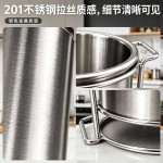 不锈钢筷子筒带支架家用厨房收纳筒饭店餐具刀叉勺子吸管收纳桶