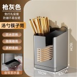 免打孔家用筷子筒壁挂式台面勺子收纳盒厨房沥水置物架筷笼篓批发